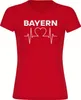 multifanshop Damen T-Shirt - Bayern - Herzschlag, rot, Produktbild-Vorschau 1