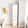 Étagère haute sur pied moderne scandinave, blanche, 3 Voir les images du produit 5