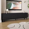 A modern living room with a TV stand and a large TV mounted on the wall. Náhľad obrázku produktu