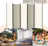 Jopassy Paravent auf Rollen 5 teilig Beige 284x181 cm Produktbild-Vorschau 6