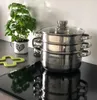 Garnek do Gotowania na Parze Parowar 3.8L Stal Nierdzewna Podgląd zdjęcia produktu 3