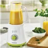 A Kenwood Blend Xtract smoothie maker is shown on a kitchen counter with ingredients for a smoothie. Produktbild-Vorschau