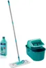 A cleaning set including a mop, bucket, and cleaning fluid. Produktbild-Vorschau