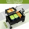 HAUSPROFI 220L Bollerwagen faltbar offroad schwarz, Produktbild-Vorschau 2