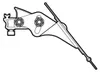 NORDRIVE N11058 KP-9 Dakdrager, aluminium, 110 cm Productafbeelding-voorbeeld 2