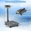 COSTWAY Digitale Plattformwaage 300kg/50g, Paketwaage mit Produktbild-Vorschau 3