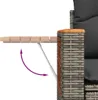 vidaXL 6-tlg. Garten-Sofagarnitur mit Kissen Grau Poly Produktbild-Vorschau 6