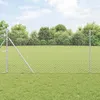 vidaXL Hexagonzaun Silber 1,4 x 25 m Verzinkter Stahl Produktbild-Vorschau 2