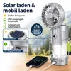 Campinglampe Ventilator 2er Set Solar USB Batterie LED Produktbild-Vorschau 6