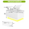 Couchtisch Beistelltisch mit LED-Beleuchtung und 4 Produktbild-Vorschau 3