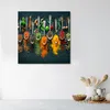 Leinwandbild Kräuter für die Küche 30x30 Feeby Bunt bild Produktbild-Vorschau 2