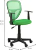 Schreibtischstuhl Kinder STUDIO ergonomisch, Dunkelgrün - Produktbild-Vorschau 5