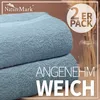 Frottier Duschtücher 2er Pack 70x140cm, 100% Baumwolle, Produktbild-Vorschau 3