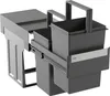 Hailo Mülleimer Küche Einbau ab 40cm Schrank 2x 13 L Produktbild-Vorschau 2