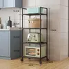 INF Vierlaags metalen keukenkast, mobiel, 139x36x43 cm Productafbeelding-voorbeeld 2