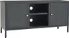 TV-Schrank Anthrazit 105x35x52 cm Stahl und Glas Produktbild-Vorschau 1