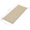 Panca da giardino impilabile con cuscino 128,5 cm in teak Anteprima dell’immagine prodotto 10