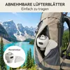 Ø27cm Mobiler Akku Deckenventilator mit Licht 8000mAh USB-C Produktbild-Vorschau 5