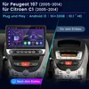 10.1" Android 15 Autorádio Carplay pro Toyota Aygo Peugeot Náhled obrázku produktu 3
