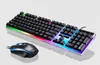 A gaming keyboard and mouse set with RGB lighting. Produktbild-Vorschau