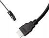 Close-up of an HDMI cable connector and an optical audio cable connector. Produktbild-Vorschau