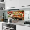 Küchenrückwand Spritzschutz Glas mit Motiv Pizza im Produktbild-Vorschau 2