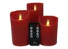 Anna's Collection Stumpfe Kerzen - 3x - rot - LED-Kerzen Produktbild-Vorschau 4