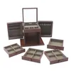 5-Schichten Holz Schmuckkästchen Retro Schmuckvitrine Produktbild-Vorschau 11