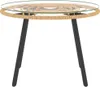vidaXL Set di 3 pezzi da giardino con cuscini Beige poly Anteprima dell’immagine prodotto 9