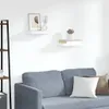 vidaXL Závěsné police 2 ks. Bílé 40x23x3,8 cm MDF Náhled obrázku produktu 2