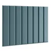 A teal headboard panel with vertical tufting. Anteprima dell’immagine prodotto