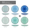 6er Blue Speiseteller Landhausstil Ø27cm Essteller 6 Produktbild-Vorschau 2