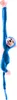 Leantoys Plüsch-Affe-Maskottchen mit Sound, blau 80 cm Produktbild-Vorschau 5