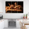 Triptychon auf leinwand lebensmittel und getränke - braun Produktbild-Vorschau 2