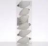 Christbaumschmuck ZAPFEN - Weihnachtsbaumschmuck - bruchfest - glitzernd - H: 8cm - weiß - 6er Set Produktbild-Vorschau