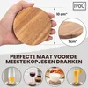 IvoQ Dessous de Verre en Bois d'Acacia - Protection Voir les images du produit 5
