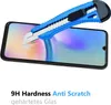 A utility knife is shown cutting a screen protector on a smartphone, demonstrating its scratch resistance. Produktbild-Vorschau