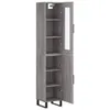 Highboard Grau Sonoma 34,5x34x180 cm Holzwerkstoff Produktbild-Vorschau 4