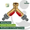 tecuro 2-Wege Y-Messingverteiler 1 Zoll (DN20), einzeln Produktbild-Vorschau 2