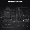 A diagram showing the dimensions of a gaming chair. Anteprima dell’immagine prodotto