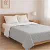 Copriletto trapuntato 220x240 cm grigio e bianco Anteprima dell’immagine prodotto 4