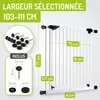 BOMI® Barrière de sécurité bébé sans perçage 63–251 cm – À Voir les images du produit 2