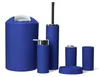 6tlg Badset Badezimmer Zubehör Set Organizer: (Dunkelblau Produktbild-Vorschau 1