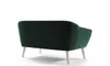 The back view of a dark green sofa is shown against a white background. Podgląd zdjęcia produktu