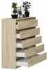 Komoda 160 cm 10 zásuvek skříňka FRAMIRE R-160-S10 sonoma Náhled obrázku produktu 4