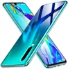 Two transparent phone cases are crossed over each other, showcasing the phones inside. Produktbild-Vorschau