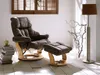 MCA Relax křeslo Calgary XXL, TV křeslo taburet, pravá kůže Náhled obrázku produktu 9