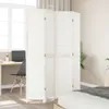 vidaXL 4-częściowy rozdzielacz do pokoju biały z litego Podgląd zdjęcia produktu 3