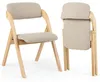 COSTWAY Klappstühle 2er Set, Esszimmerstühle, Küchenstühle Produktbild-Vorschau 1