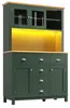 Premium Küchenschrank Buffetschrank Landhaus, 104x40x180cm Produktbild-Vorschau 9